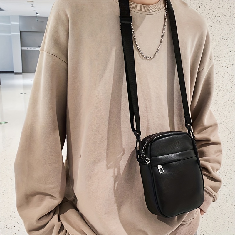 mini solid color square bag casual fashion shoulder bag mobile phone bag suitable for travel and outdoor activities details 4