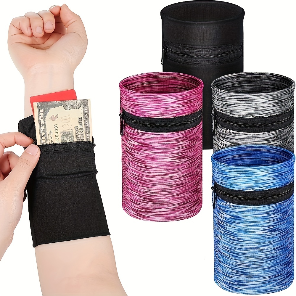 zipper wrist wallet casual portable arm phone pouch mini coin purse for sports and outdoor running details 1