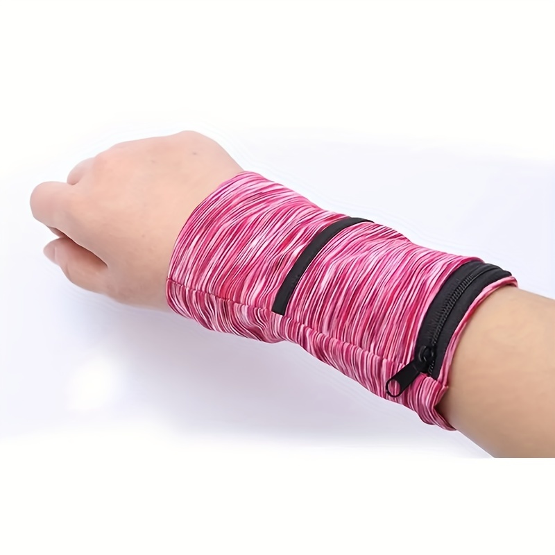 zipper wrist wallet casual portable arm phone pouch mini coin purse for sports and outdoor running details 5