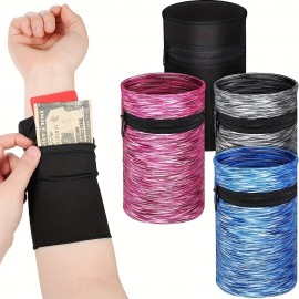 Zipper Wrist Wallet, Casual Portable Arm Phone Pouch, Mini Coin Purse For Sports And Outdoor Running